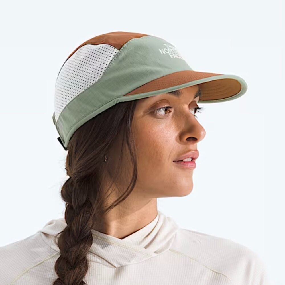 NWT The North Face LIGHTRANGE Summer Run Hat Burnt Umber Slate Moss OS